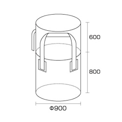 フレコンバック（500ｋｇ用）ハーフバッグ